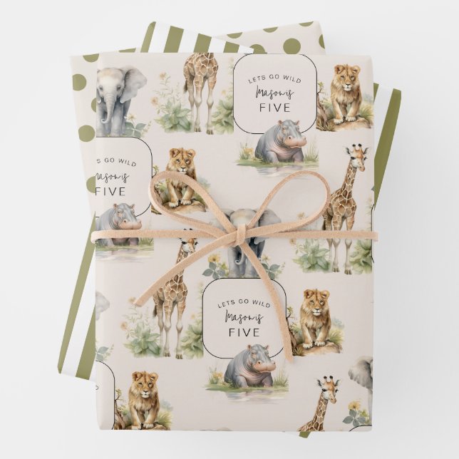 Feuille De Papier Cadeau Faisons sauter | Parti Anniversaire de enfant (En situation)
