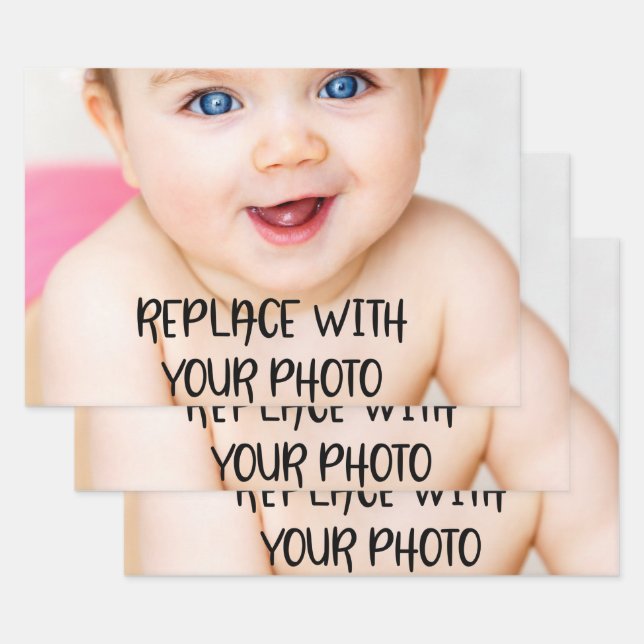 Feuille De Papier Cadeau Faites votre propre Modèle personnalisé (Lot)