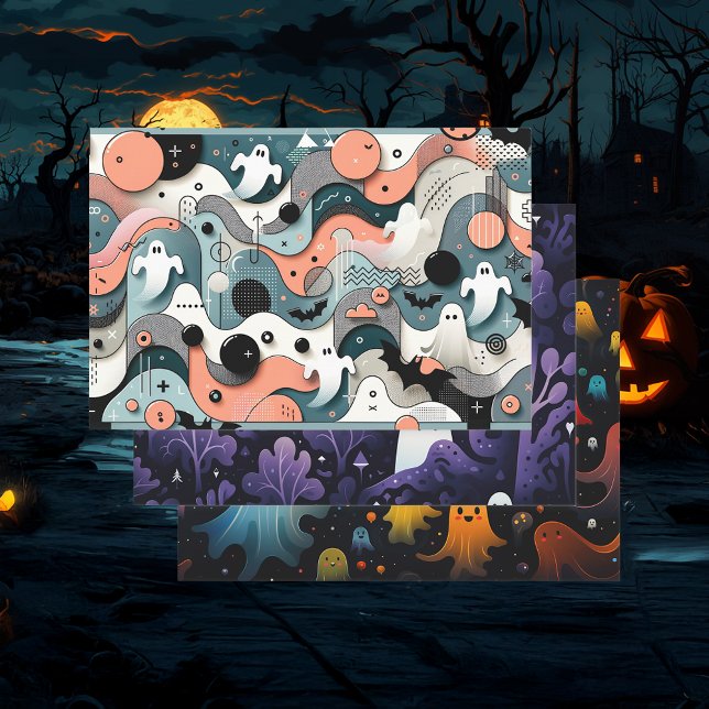 Feuille De Papier Cadeau Fantôme avec le plus (Créateur téléchargé)