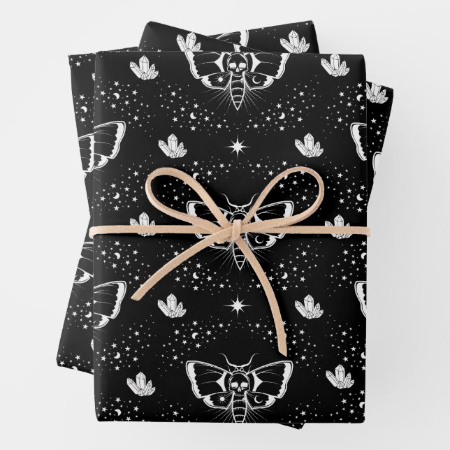 Feuille De Papier Cadeau Faucon de la tête de mort (En situation)