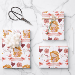 Feuille De Papier Cadeau Félicitations à la grossesse Envelopper des feuill