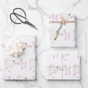 Feuille De Papier Cadeau Félicitations pour la robe de mariée de la douche 