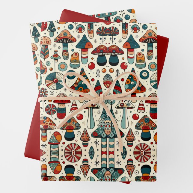 Feuille De Papier Cadeau Festif (En situation)