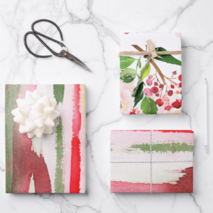 Feuille De Papier Cadeau Fête de Noël éclatante multicolore