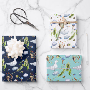 Feuille De Papier Cadeau Fête des mariées extérieure Bird and Cornflower Sp