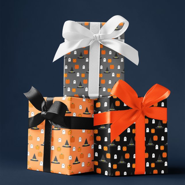 Feuille De Papier Cadeau Fête d'Halloween (Créateur téléchargé)