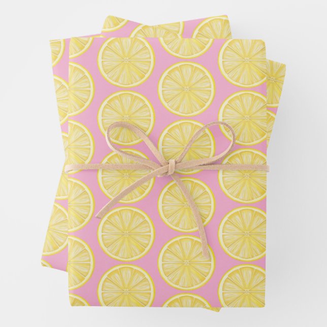 Feuille De Papier Cadeau Fête du Lemon Slice Amalfi (En situation)