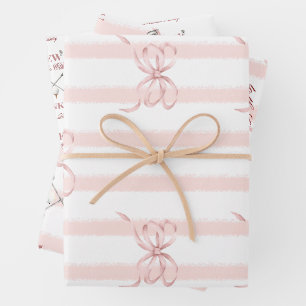 Feuille De Papier Cadeau Fille Rose Nouveau à la Fête de Golf pour Bébé