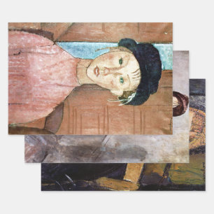 Feuille De Papier Cadeau Filles Modigliani