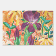 Fire and Iris wrapping paper sheets