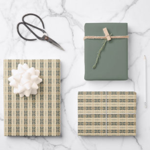 Feuille De Papier Cadeau Fletcher avec solide vert clair