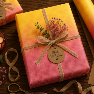 Feuille De Papier Cadeau Fleur de Solstice