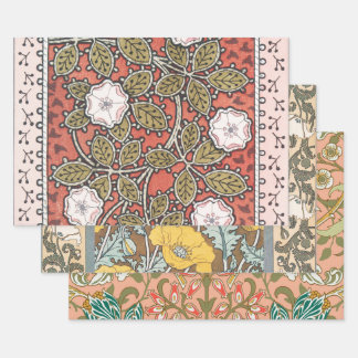 Feuille De Papier Cadeau Fleur d'illustration Rose sauvage Vintage