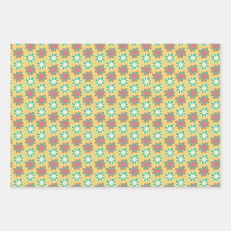 Feuille De Papier Cadeau Fleurs