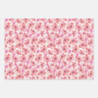 Feuille De Papier Cadeau fleurs de cerisiers