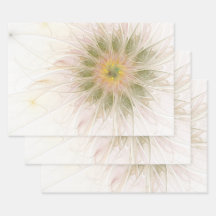 Fleurs de fantaisie fractale douces et tendres
