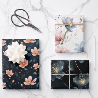 Feuille De Papier Cadeau Fleurs de fées