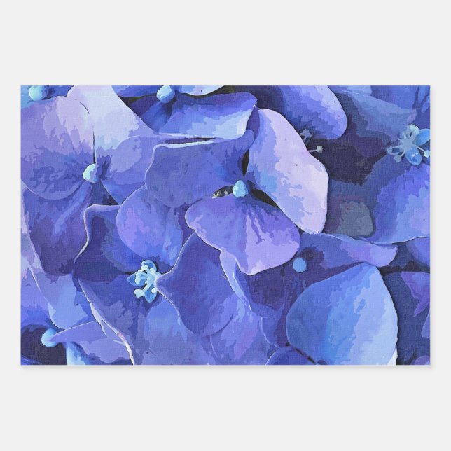 FEUILLE DE PAPIER CADEAU FLEURS DE JARDIN (Devant)