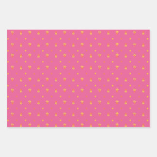 Feuille De Papier Cadeau Fleurs d'été