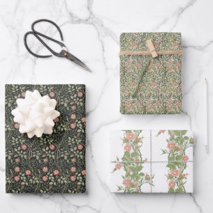 Feuille De Papier Cadeau Floral Vintage Morris Wild Roses Briar Rambler Wra
