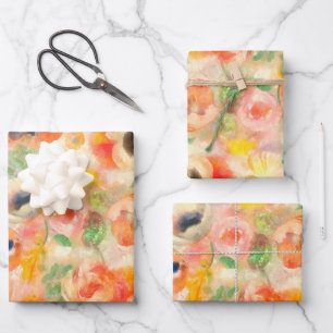 Feuille De Papier Cadeau Flowers