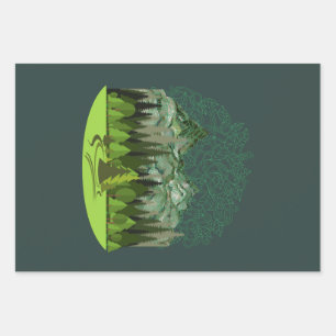 Feuille De Papier Cadeau Forêt, Bois, Nature