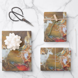 Feuille De Papier Cadeau Forêt enchantée par l'artiste John Anster Fitzgera