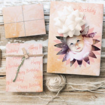 Forme de fleur Photo personnalisée Pastel Aquarell