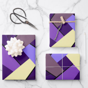 Feuille De Papier Cadeau Forme géométrique Abstraite 5