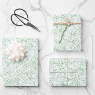 Feuille De Papier Cadeau Foyer vert de Noël texture saturée