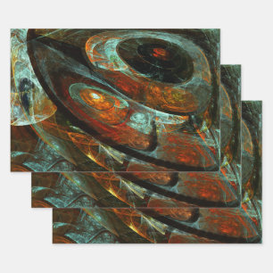 Feuille De Papier Cadeau Fractionner l'art Abstrait