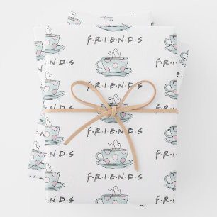 Feuille De Papier Cadeau FRIENDS™ Tasse à café Aquarelle