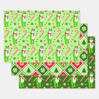 Feuille De Papier Cadeau Frog Protest Christmas Holiday Gift