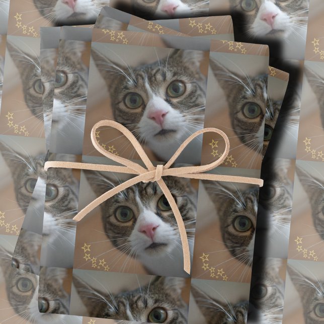 Feuille De Papier Cadeau Funny Custom Photo (Créateur téléchargé)