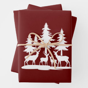 Feuille De Papier Cadeau Funny Skinny Pine Tree Randonnée d'été Camping