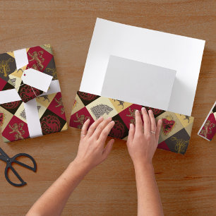 Feuille De Papier Cadeau Game of Thrones Sigil Pattern