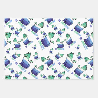 Feuille De Papier Cadeau Gay man Pride Chat - Soyez vous-même