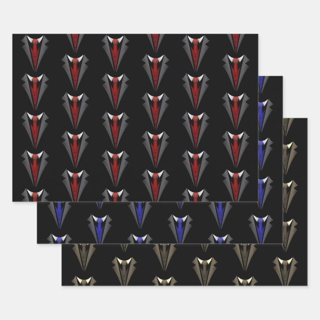 Feuille De Papier Cadeau Gentleman classique (Lot)