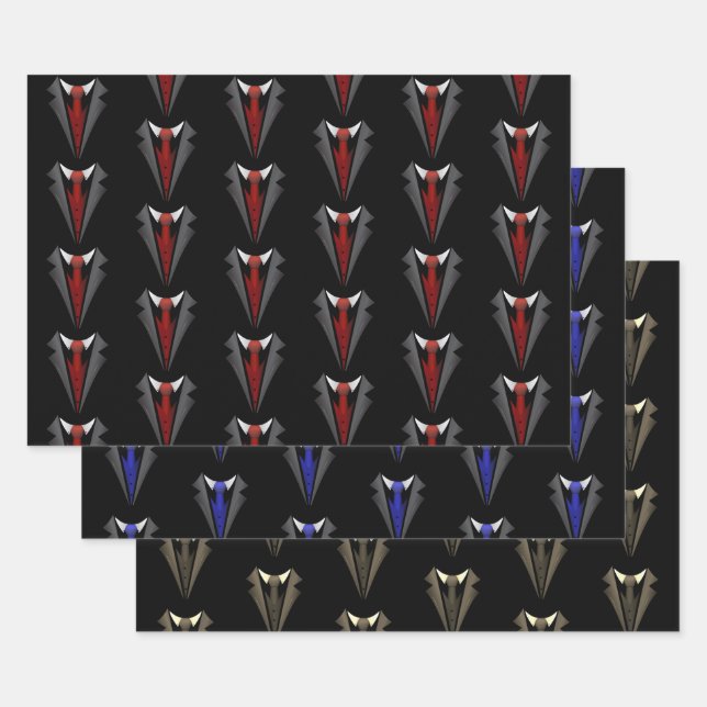 Feuille De Papier Cadeau Gentleman classique (Lot)