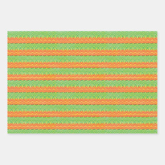 Feuille De Papier Cadeau Geometric Tribal Retro Mid-Century Pattern
