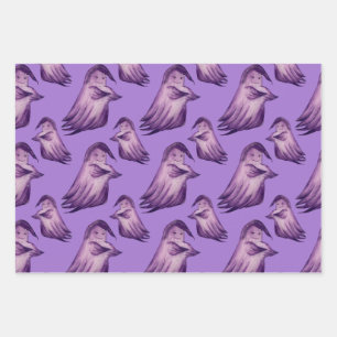 Feuille De Papier Cadeau Ghosts goblin sorcière bonbon Design Parfait Hallo