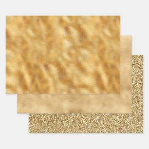 Feuille De Papier Cadeau Glam Gold