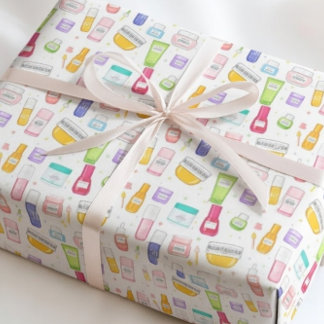 Feuille De Papier Cadeau Glow Up Skincare Gift Wrap