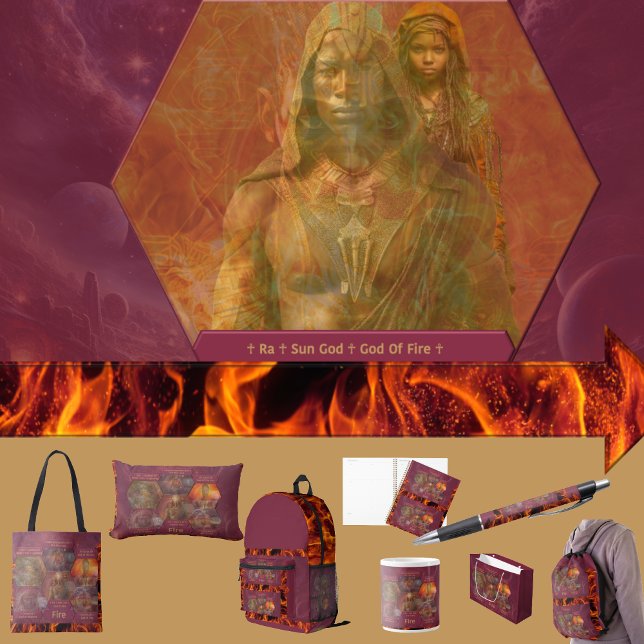 Feuille De Papier Cadeau Gods and Goddess Of Fire (Get the full “Gods + Goddesses Of Fire” collection at: https://bit.ly/OurAncestorsZazzle)