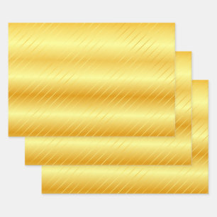 Feuille De Papier Cadeau Gold Look Elegant Moderne Glamor Modèle tendance