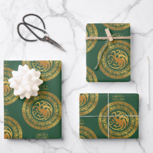 Feuille De Papier Cadeau Golden Targaryen Crest