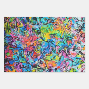 Feuille De Papier Cadeau graffiti