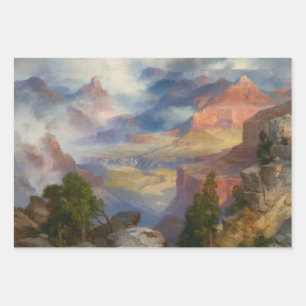 Feuille De Papier Cadeau Grand Canyon à Mist (par Thomas Moran)
