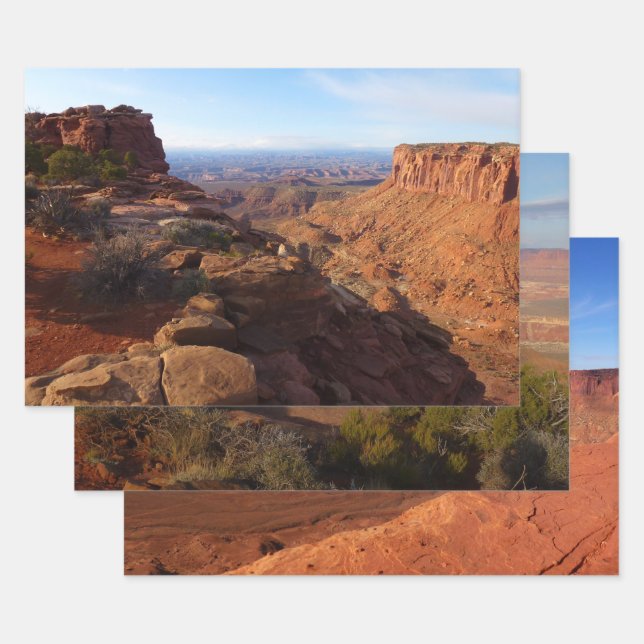 Feuille De Papier Cadeau Grand View Point dans le parc national des Canyonl (Lot)