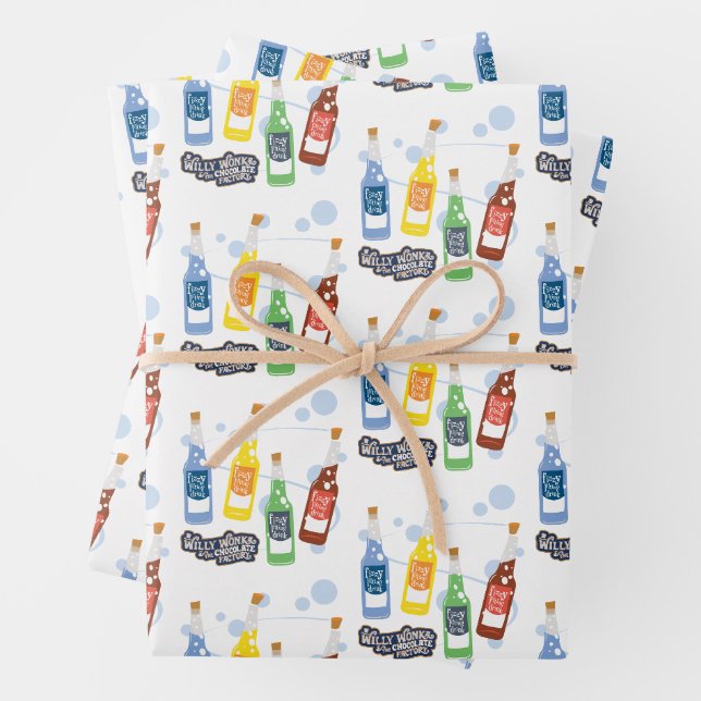 Feuille De Papier Cadeau Graphique de boisson de levage Fizzy (En situation)